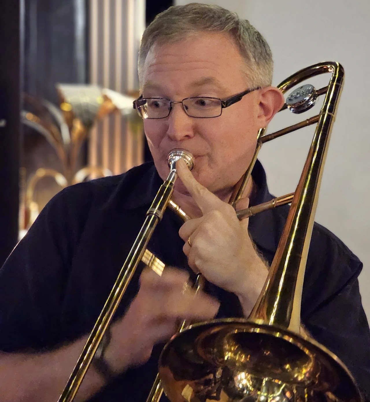 Mark, trombone, violin and vocals